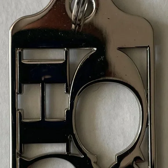 Coach silvertone keychain - Picture 5 of 6